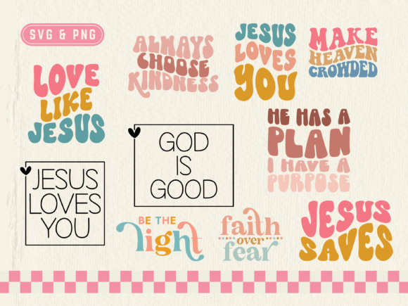 Christian Quote SVG PNG Bundle