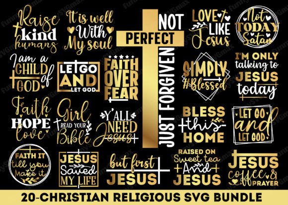 Christian Religious SVG Bundle: Graphics & Crafts for Branding