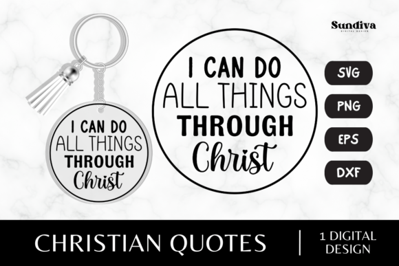 Christian Sayings for Keychain SVG 3: Graphics and Crafts