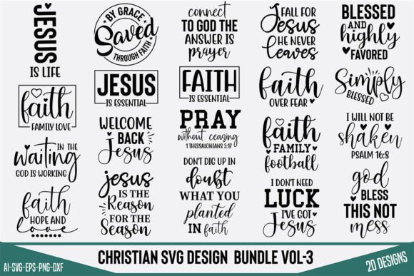 Christian SVG Design Bundle Vol-3