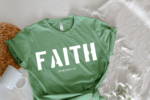 Christian SVG Faith Shirt PNG: Graphics for Branding & Crafts