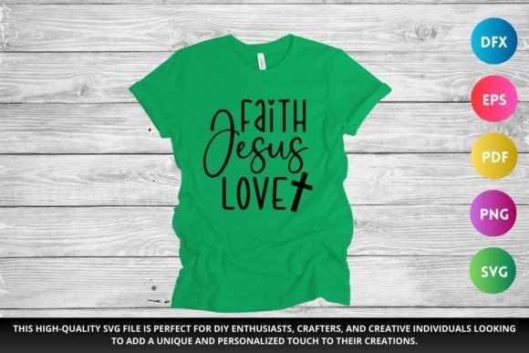 Faith in Jesus SVG for Crafts and Graphics