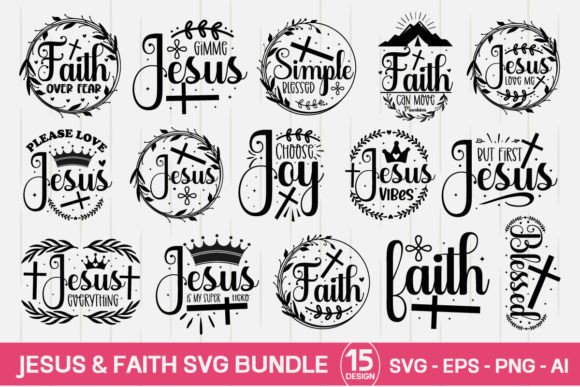 Jesus Faith Svg Bundle: Graphics and Crafts for Branding