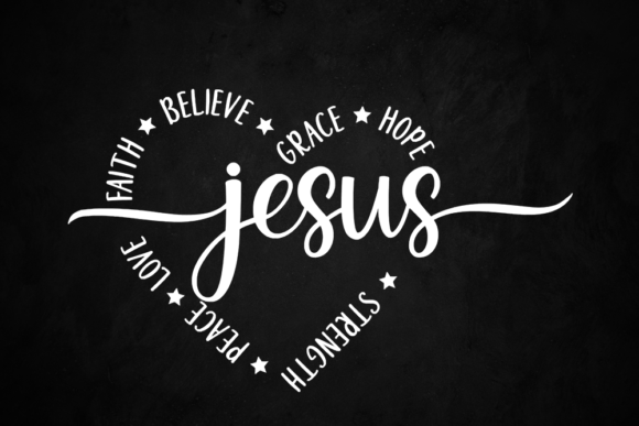 Jesus Heart Christian Faith: Graphics & Print Templates