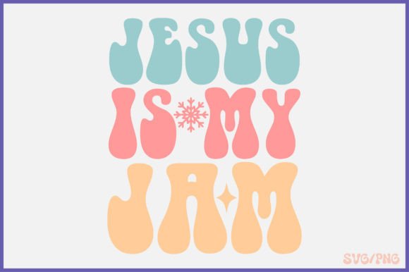 Jesus is My Jam Retro Svg Design: Graphics for Crafts