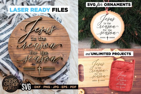 Jesus is the Reason SVG Door Sign