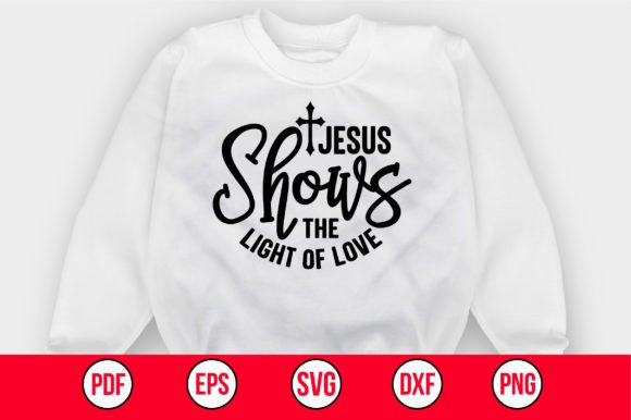 Jesus Shows the Light of Love SVG: Graphics & Crafts for Branding