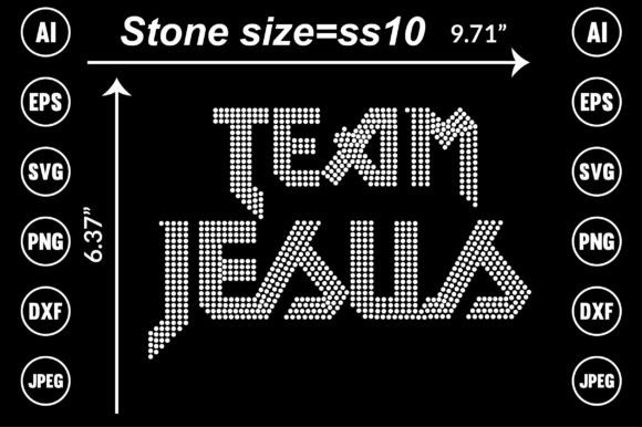 Team Jesus Rhinestone Templates: Graphics & Crafts for Publishers