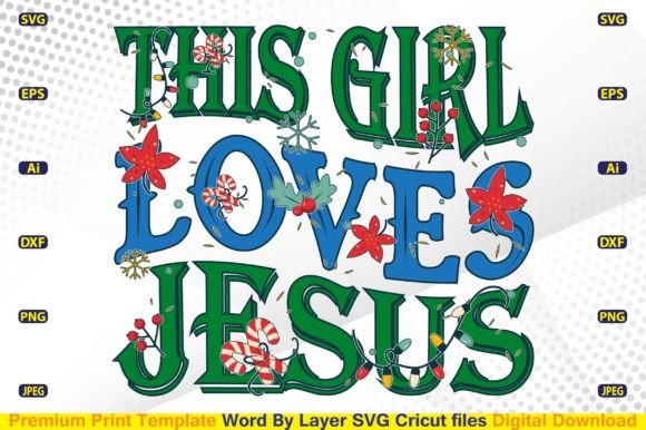 This Girl Loves Jesus Retro SVG for Faith-Filled Blog Graphics