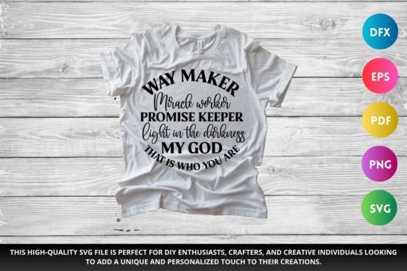 Way Maker SVG: Christian Graphics for Crafts & Publishing